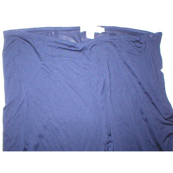 NWT New Womens M Emanuel Ungaro Comfy Lounge Pants Silk Navy Blue Designer - Picture 2 of 3